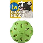JW Pet Crackle Heads Ball Dog Toy, Color Varies, Large