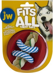JW Pet Fits All Treat Ball Dog Toy, Red