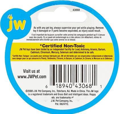 Show full view: JW Pet Grass Ball Dog Toy, Color Varies, Large slide 8 of 10