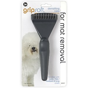 JW Pet Gripsoft Dematting Rake