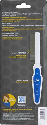 Show full view: JW Pet Gripsoft Flea Comb for Dogs & Cats slide 2 of 4