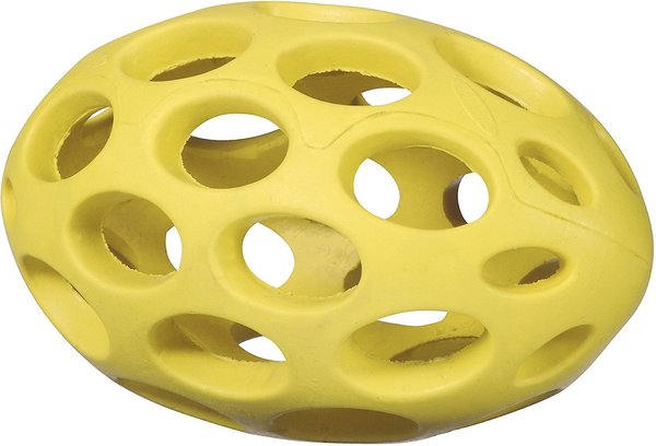 Show full view: JW Pet Hol-ee Football Dog Toy, Color Varies, Medium slide 2 of 7