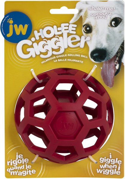 Show full view: JW Pet Hol-ee Giggler Dog Toy, Red slide 1 of 5