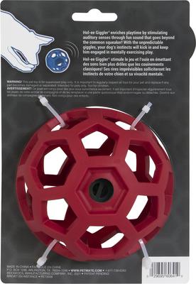 Show full view: JW Pet Hol-ee Giggler Dog Toy, Red slide 2 of 5