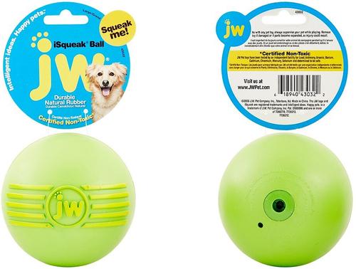 Show full view: JW Pet iSqueak Ball Dog Toy, Color Varies, Large slide 4 of 6