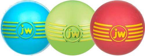 Show full view: JW Pet iSqueak Ball Dog Toy, Color Varies, Medium slide 4 of 7