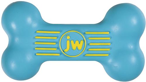 Show full view: JW Pet iSqueak Bone Dog Toy, Color Varies, Small slide 3 of 8