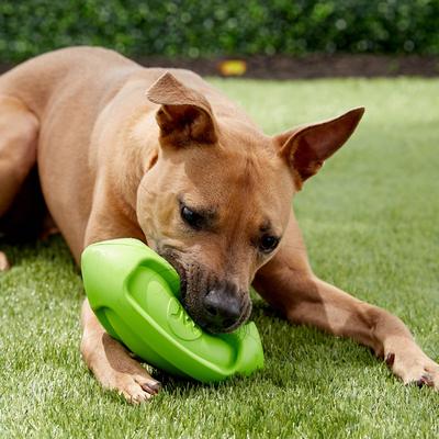 Show full view: JW Pet iSqueak Funble Football Dog Toy, Color Varies, Large slide 2 of 4