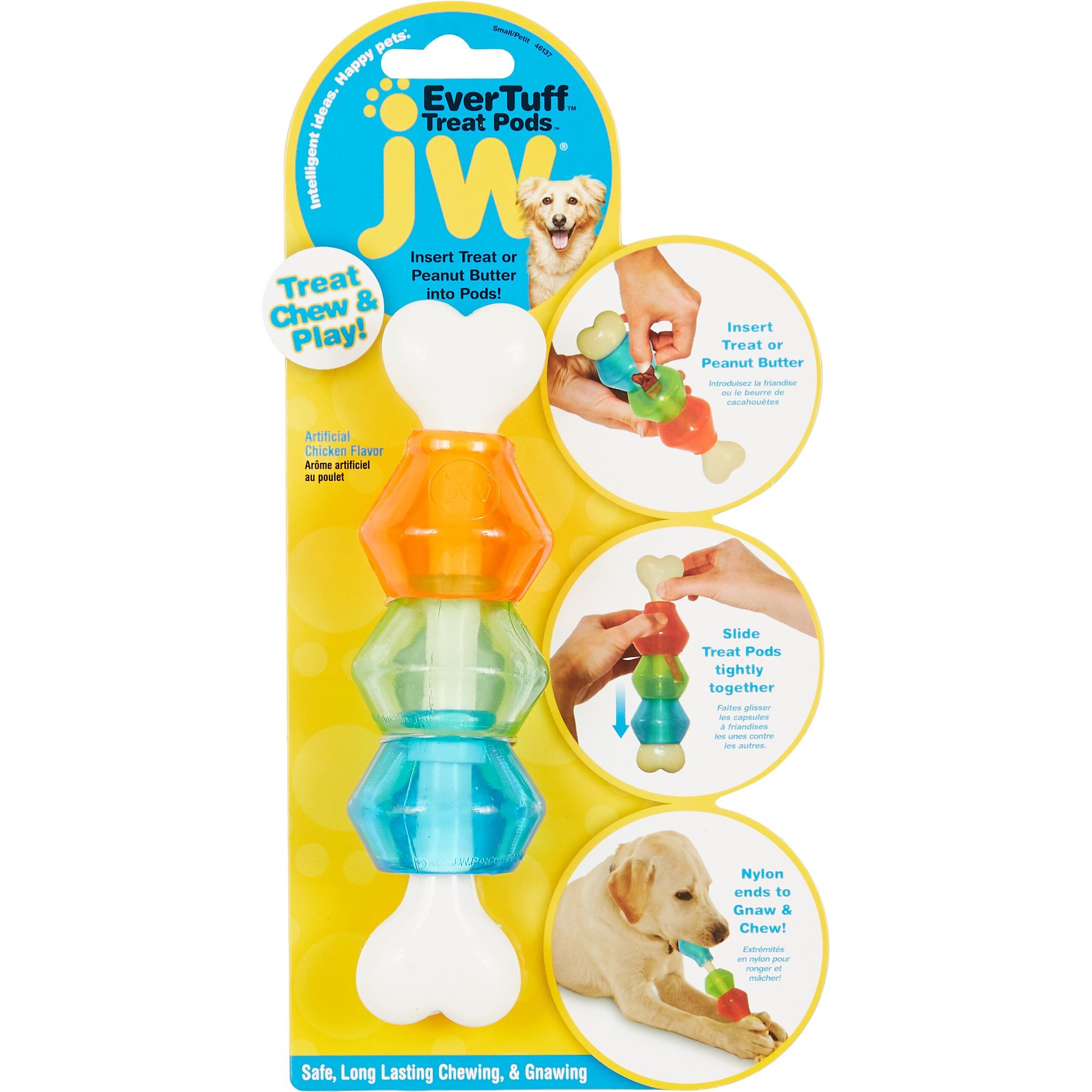 JW Pet Nylon Dog Treat Pod Toy, Small
