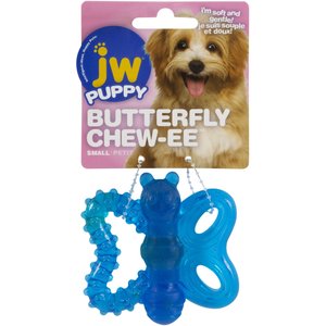 JW Pet Play Place Butterfly Puppy Teether, Color Varies
