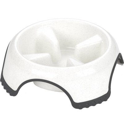 JW Pet JW Pet Skid Stop Non-Skid Plastic Slow Feeder Dog Bowl, 3-cup