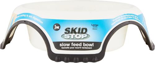 Show full view: JW Pet Skid Stop Non-Skid Plastic Slow Feeder Dog Bowl, 3-cup slide 4 of 6