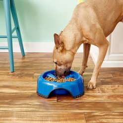 JW Pet Skid Stop Non-Skid Plastic Slow Feeder Dog Bowl, 6-cup slide 2 of 3
