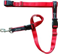 JWalker Dog 3-in-1 Hands-Free Walking Utility Dog Leash, Cardinal Red, Medium-Large: 1-in wide