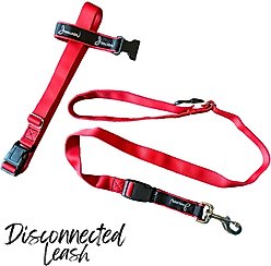 JWalker Dog 3-in-1 Hands-Free Walking Utility Dog Leash, Cardinal Red, Medium-Large: 1-in wide slide 2 of 5