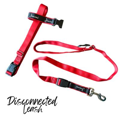 Show full view: JWalker Dog 3-in-1 Hands-Free Walking Utility Dog Leash, Cardinal Red, Medium-Large: 1-in wide slide 4 of 5