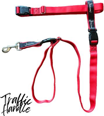 Show full view: JWalker Dog 3-in-1 Hands-Free Walking Utility Dog Leash, Cardinal Red, Medium-Large: 1-in wide slide 3 of 5