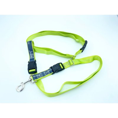 JWalker Dog JWalker Dog 3-in-1 Hands-Free Walking Utility Dog Leash, Lime Punch, Medium-Large: 1-in wide