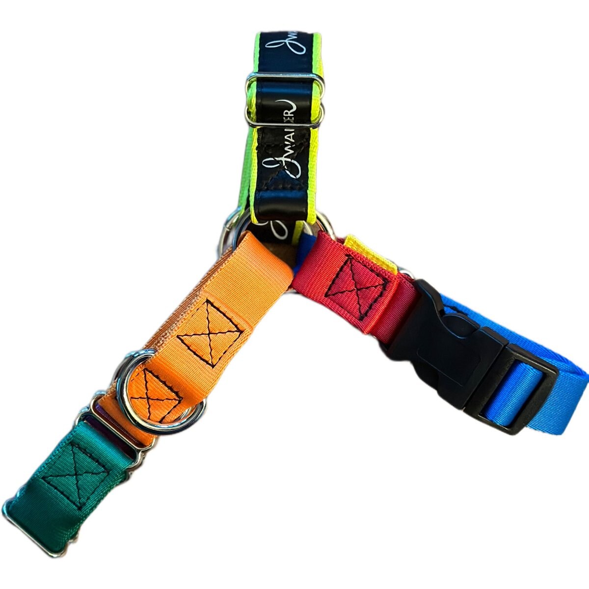 JWalker Dog Harness, Rainbow, Small/Medium