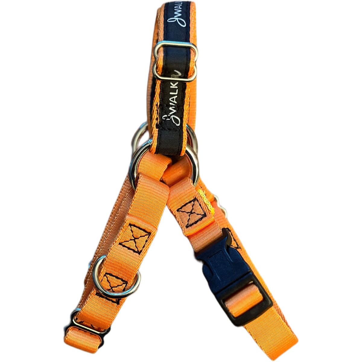 JWalker Dog Harness, Tangerine Orange, X-Small
