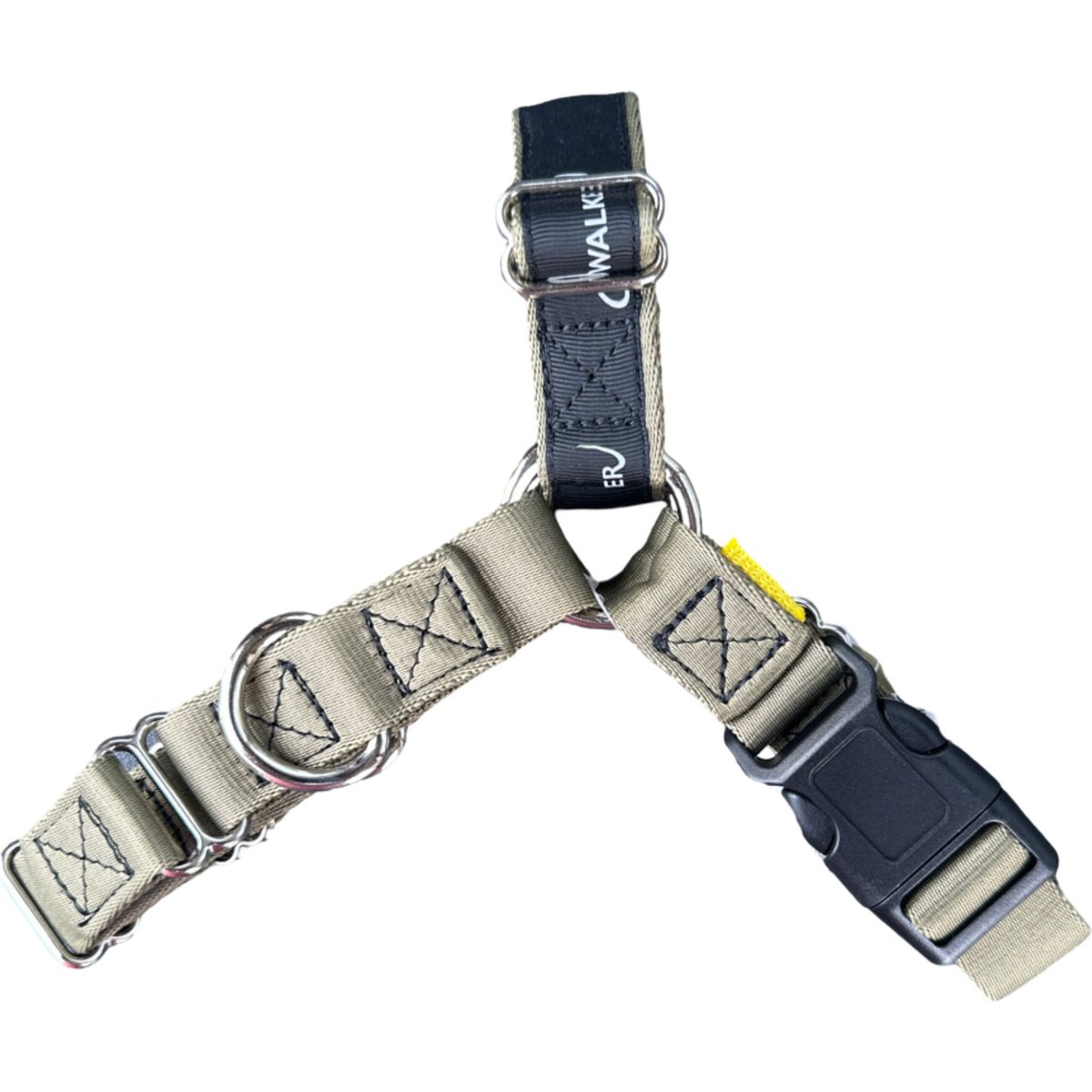JWalker Dog No-Pull, Side-Attachment Reflective Dog Harness, Olive Green, Small: 11.5 to 12-in chest