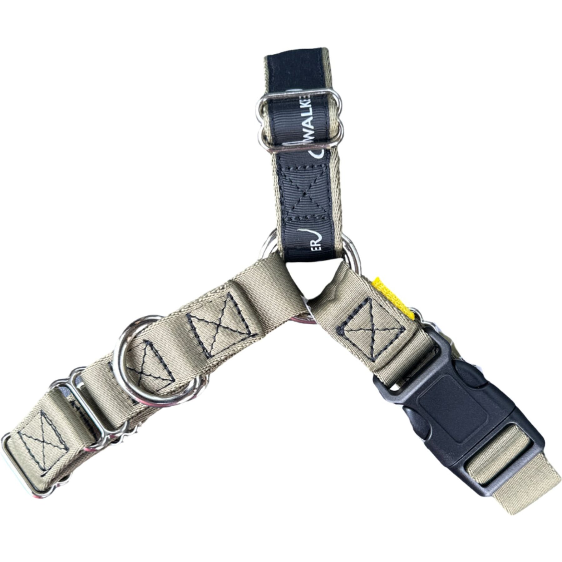 JWalker Dog No-Pull, Side-Attachment Reflective Dog Harness, Olive Green, Small: 11.5 to 12-in chest