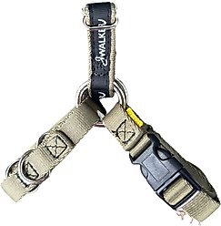 JWalker Dog No-Pull, Side-Attachment Reflective Dog Harness, Olive Green, Tiny: 7.5-in chest