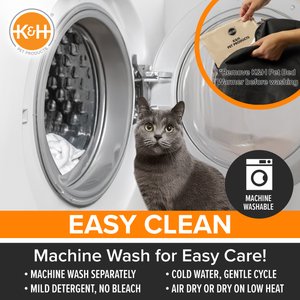 K&H Pet Products Thermo-Snuggle Cup Bomber Heated Dog & Cat Bed, Gray