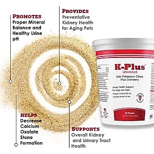 K-Plus Potassium Citrate Plus Cranberry Granules for Dogs & Cats, 300g