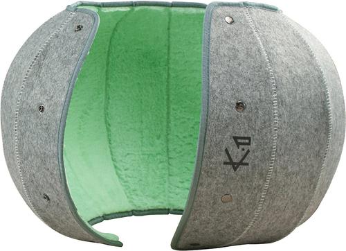 Show full view: K1 Pet Design Dragon Ball Covered Cat Bed, Green slide 4 of 6