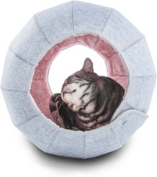 K1 Pet Design Dragon Ball Covered Cat Bed, Pink slide 1 of 4