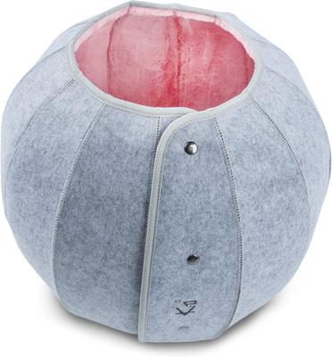 Show full view: K1 Pet Design Dragon Ball Covered Cat Bed, Pink slide 2 of 5