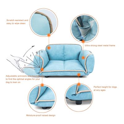 Show full view: K1 Pet Design Stark Sofa Dog Bed, Blue slide 5 of 7
