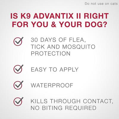 Show full view: K9 Advantix II Flea & Tick Spot Treatment, 11-20 lbs + Vet's Best Flea + Tick Yard & Kennel Spray for Dogs slide 5 of 9