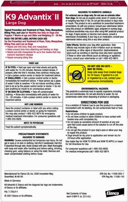 Show full view: K9 Advantix II Flea & Tick Spot Treatment, 21-55 lbs + Vet's Best Flea + Tick Yard & Kennel Spray for Dogs slide 3 of 9