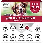 K9 Advantix II Flea & Tick Spot Treatment for Dogs, 21-55 lbs, 2 Doses (2-mos. supply)