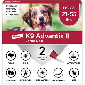 K9 Advantix II Flea & Tick Spot Treatment for Dogs, over 55 lbs