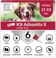 K9 Advantix II Flea & Tick Spot Treatment for Dogs, 21-55 lbs, 6 Doses (6-mos. supply)