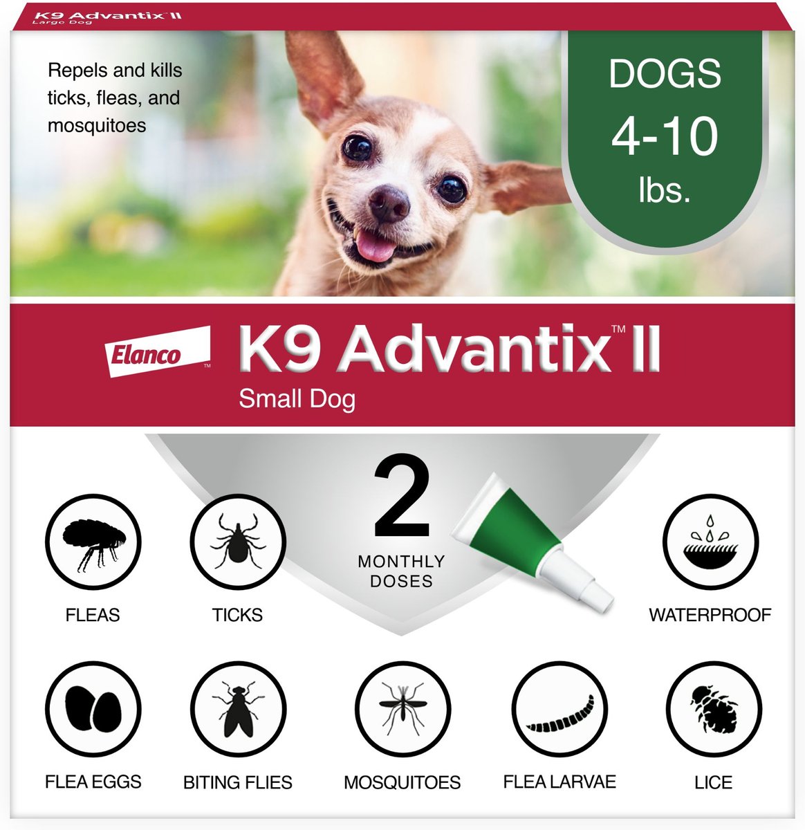 Flea Tick K9 Advantix Ii Dosage K9 Advantix II Medium Dog (11-20