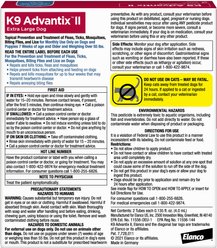 K9 Advantix II Flea & Tick Spot Treatment for Dogs, over 55 lbs, 2 Doses (2-mos. supply) slide 2 of 8