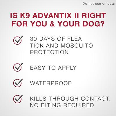 Show full view: K9 Advantix II Flea & Tick Spot Treatment, over 55-lbs + Elanco Tapeworm Dog De-Wormer slide 5 of 9