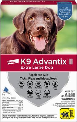 Show full view: K9 Advantix II Flea & Tick Spot Treatment, over 55-lbs + Vet's Best Flea + Tick Yard & Kennel Spray for Dogs slide 2 of 9