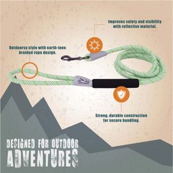 K9 Explorer Brights Reflective Braided Rope Snap Leash, Desert slide 2 of 4