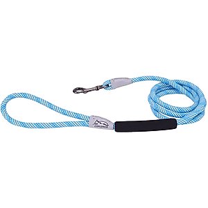 K9 Explorer Brights Reflective Braided Rope Snap Leash, Lake