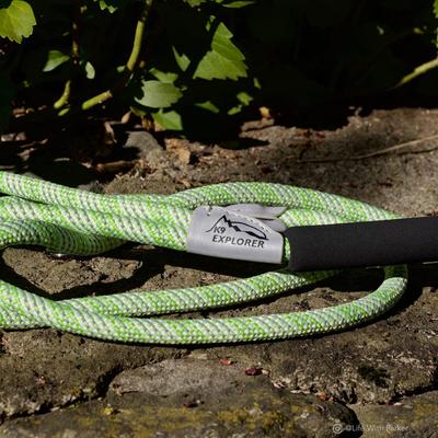 Show full view: K9 Explorer Brights Reflective Braided Rope Snap Leash, Meadow slide 6 of 7