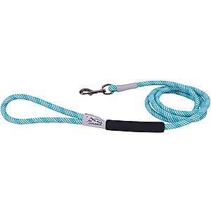 K9 Explorer Brights Reflective Braided Rope Snap Leash, Ocean