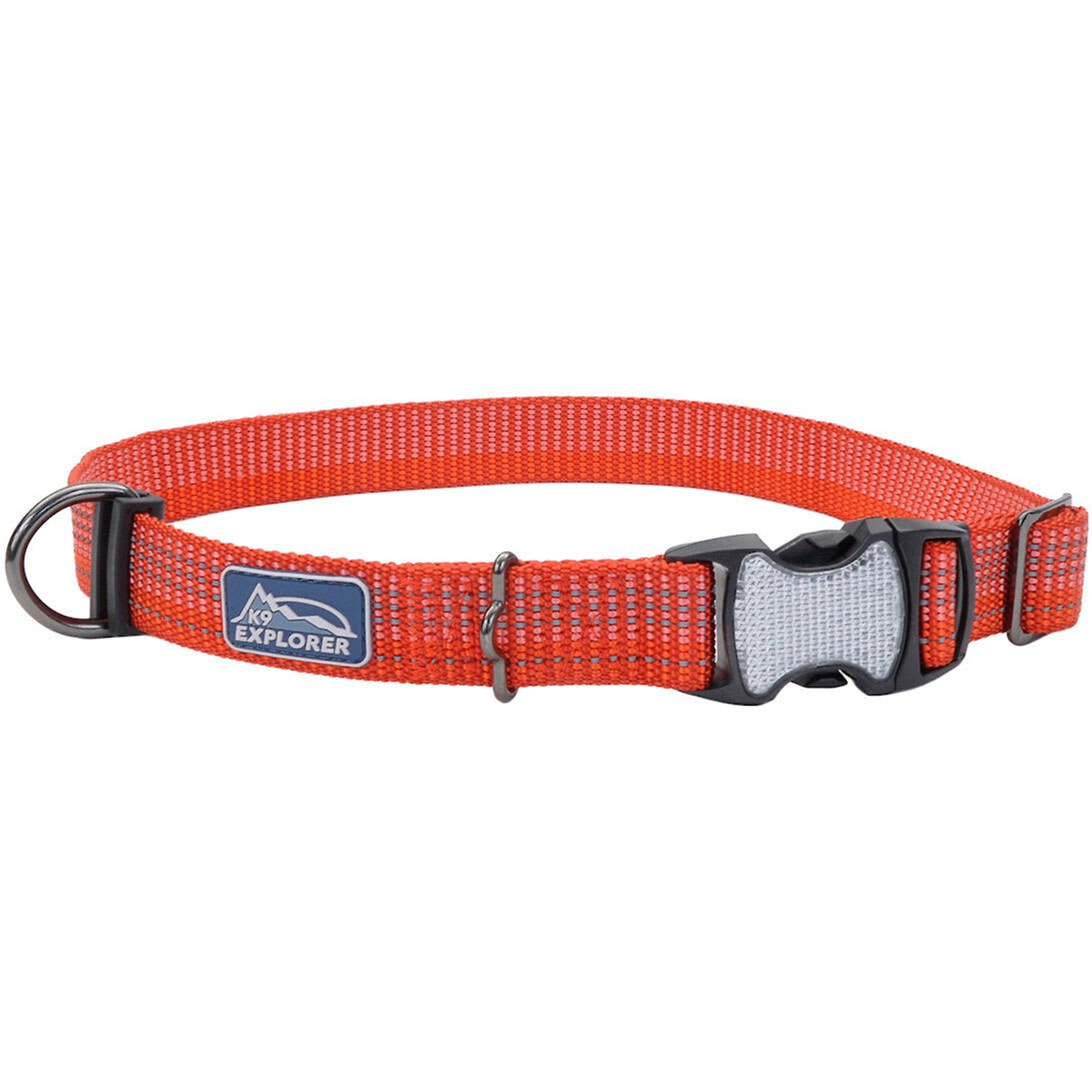 K9 Explorer Brights Reflective Dog Collar, Canyon, 18 to 26-in neck, 1-in wide