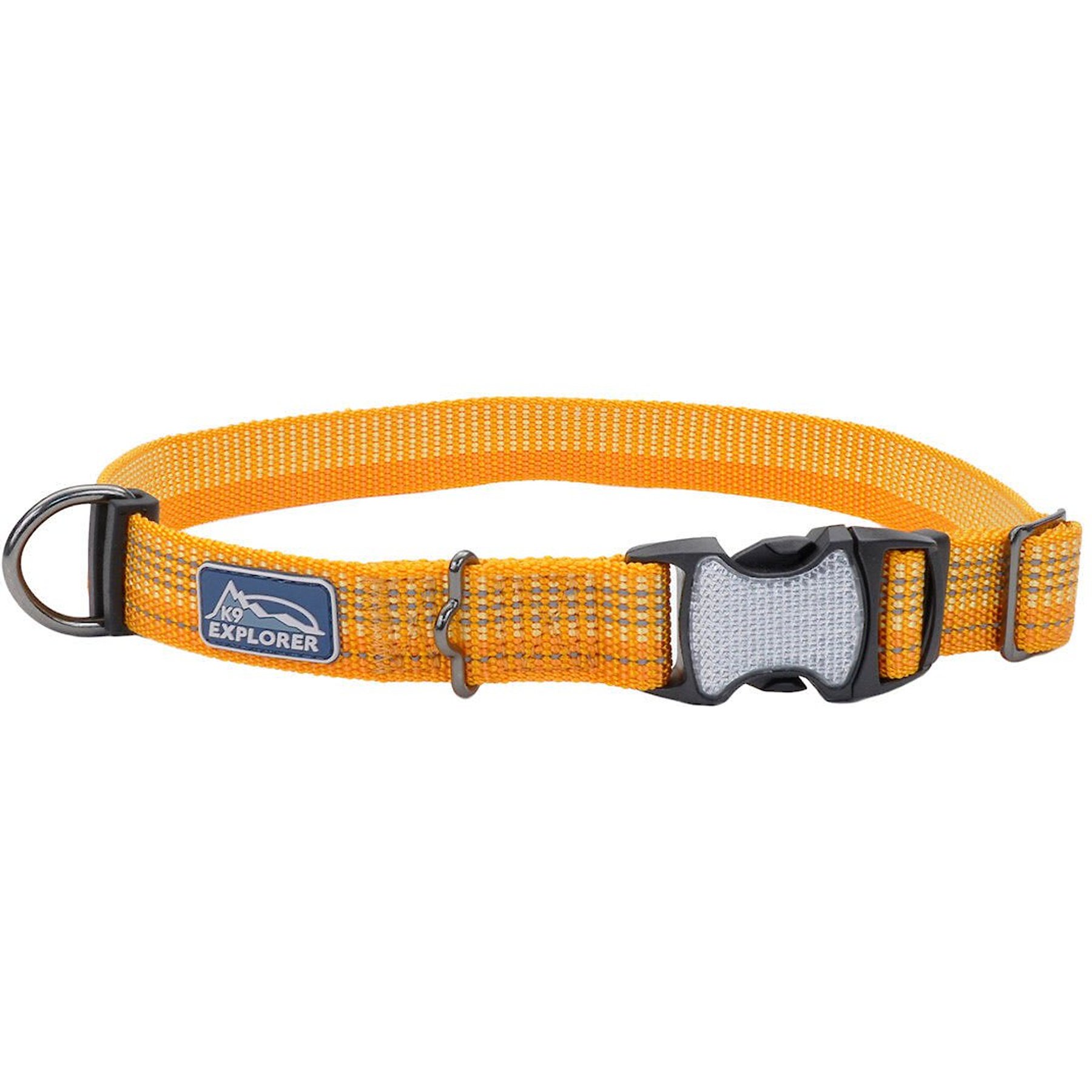 K9 Explorer Brights Reflective Dog Collar, Desert, 8 to 12-in neck, 5/8-in wide
