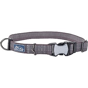 K9 Explorer Brights Reflective Dog Collar, Mountain, 10 to 14-in neck, 5/8-in wide