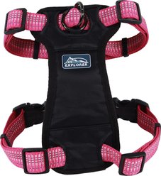 K9 Explorer Brights Reflective Front-Connect Dog Harness, Blossom, Medium: 20 to 30-in chest, 1-in wide